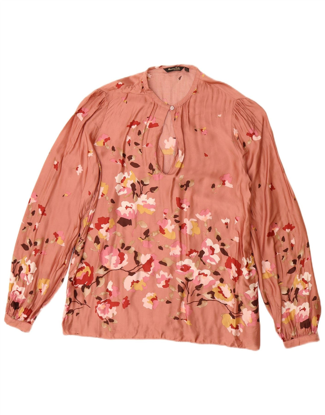 Bluză Massimo Dutti Femei Top EU 40 Viscoză Florală Roz Mediu