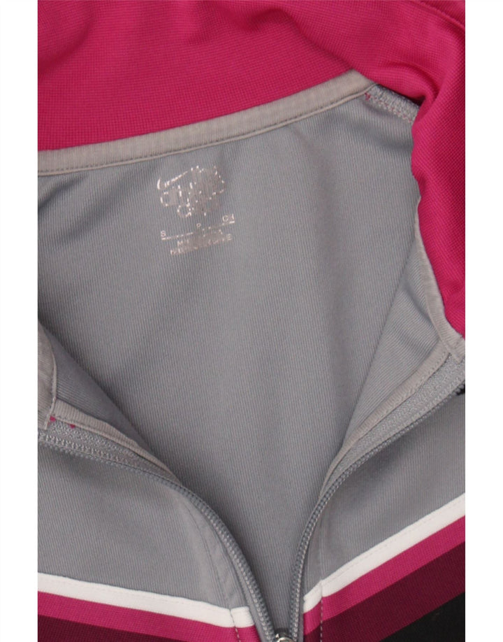 NIKE Womens Tracksuit Top Jacket UK 10 Small Grey Colourblock Vintage Nike and Second-Hand Nike from Messina Hembry 