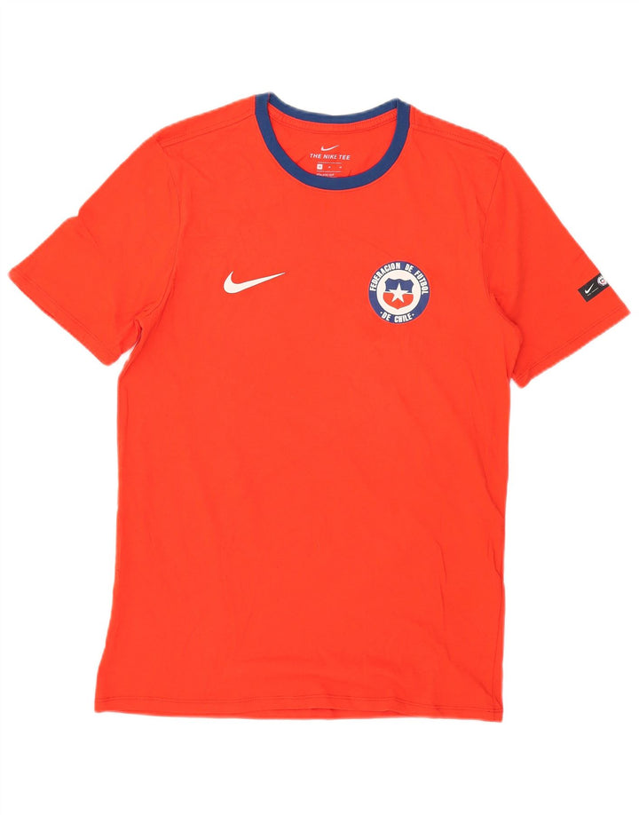 Tricou cu croi atletic Nike pentru bărbați Top, bumbac roșu mediu