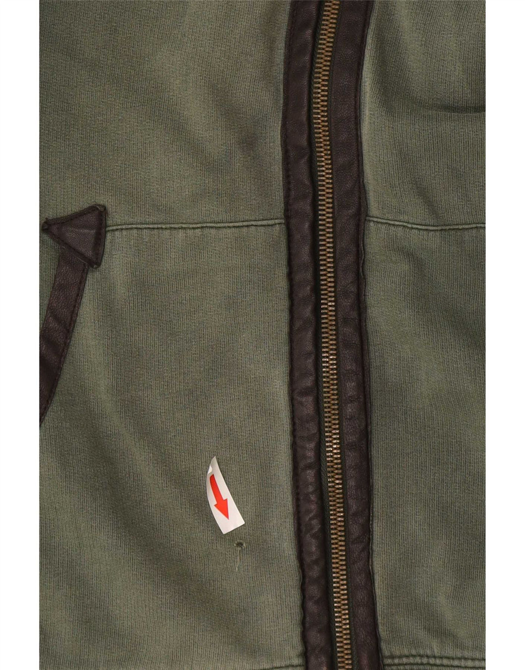 Jachetă de trening pentru bărbați Armani Jeans, bumbac verde mediu