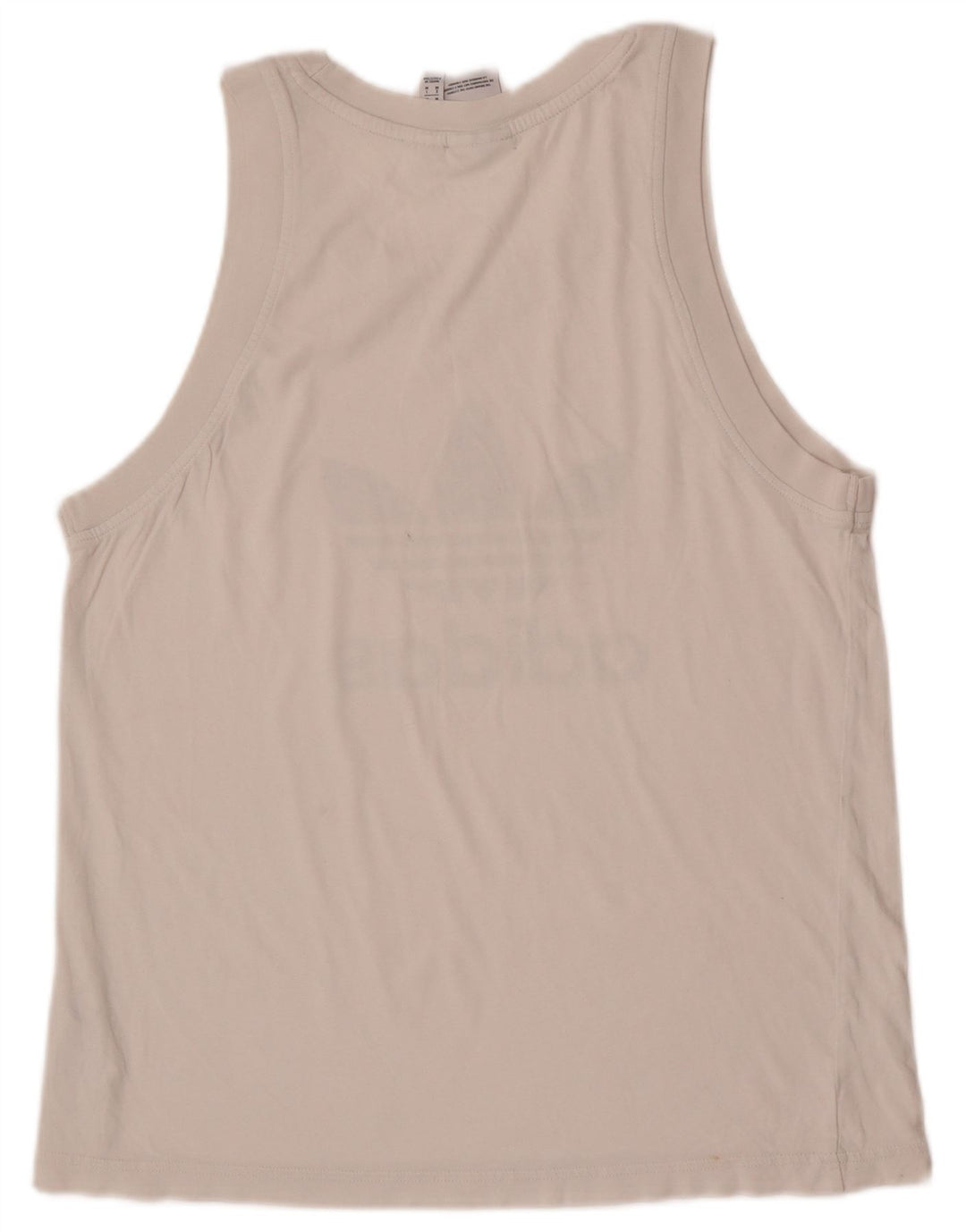 Vestă grafică Adidas pentru bărbați, bumbac alb mediu