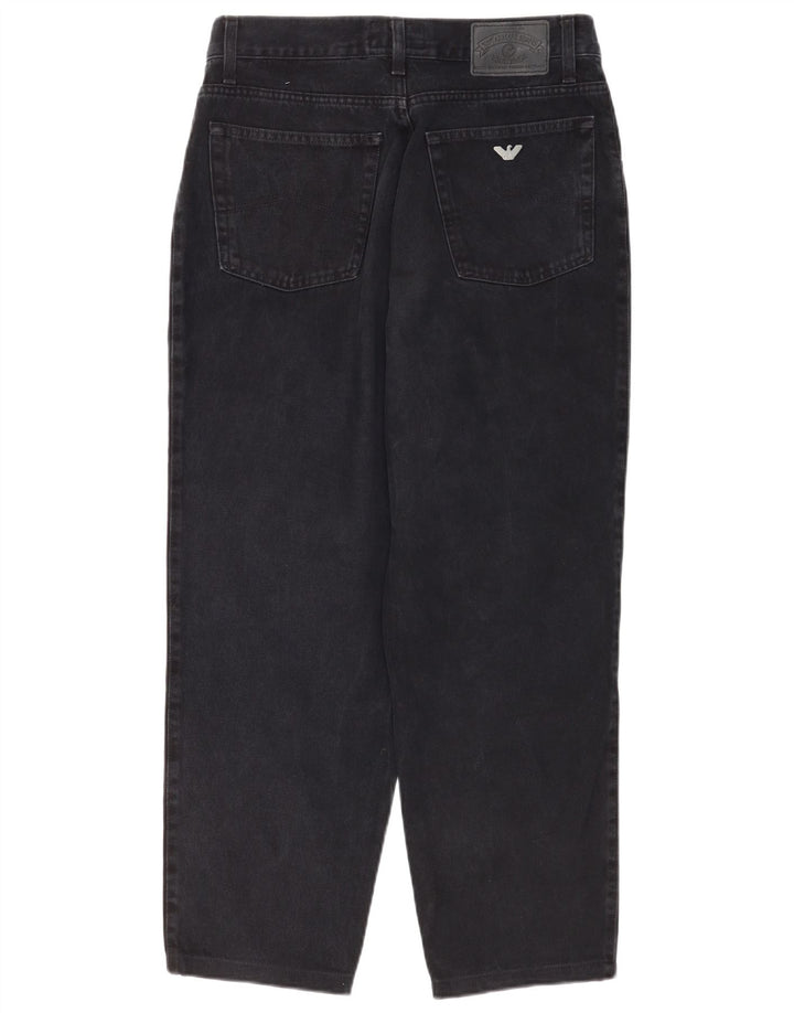 Blugi conici pentru femei Armani W30 L28 bumbac negru