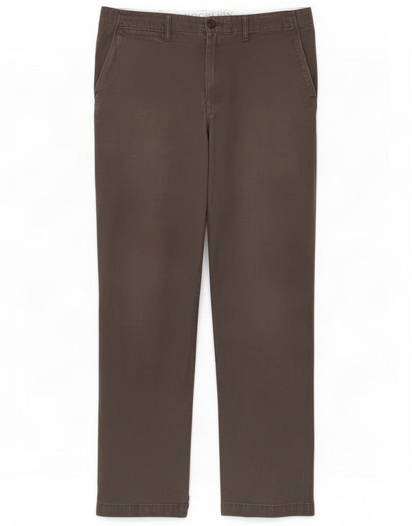 Dockers Pantaloni Chino Drepți pentru bărbați W33 L34 Bumbac gri