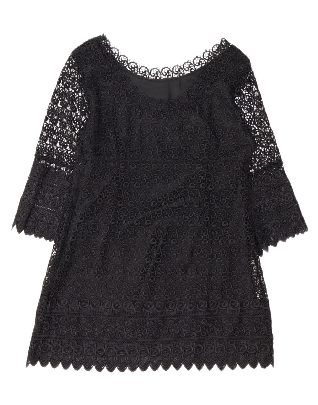 PRINCIPII Rochie cu mâneci 3/4 pentru femei mici UK 14 Medium Black