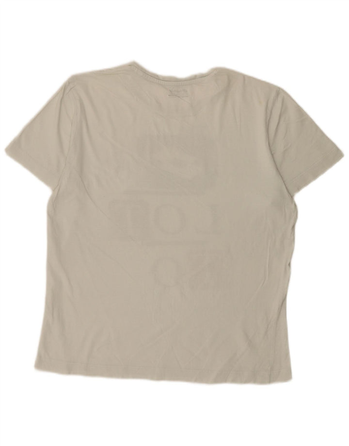 Tricou grafic pentru bărbați Lotto Top Mediu Alb