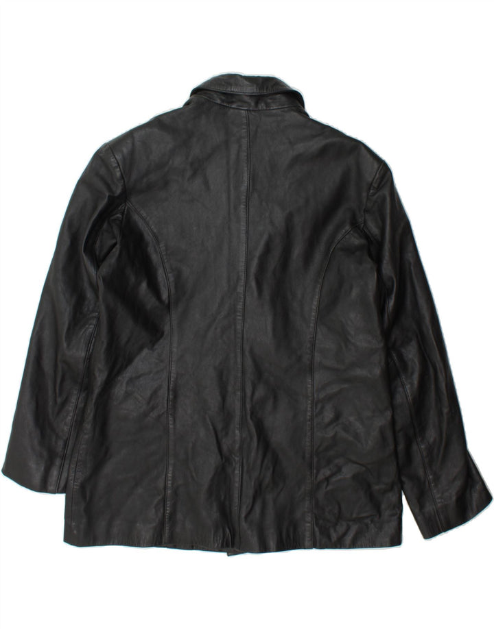 ARM'S Womens Leather Jacket UK 16 Large Black Leather Vintage ARM'S and Second-Hand ARM'S from Messina Hembry 