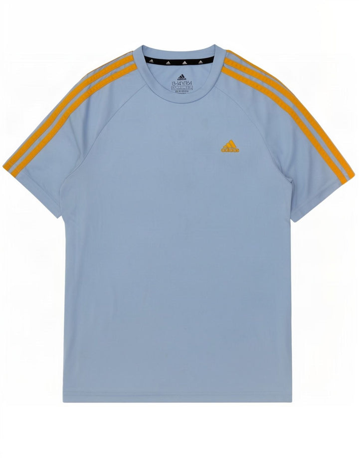 Tricou Adidas Aeroready pentru baieti Top 13-14 ani poliester albastru