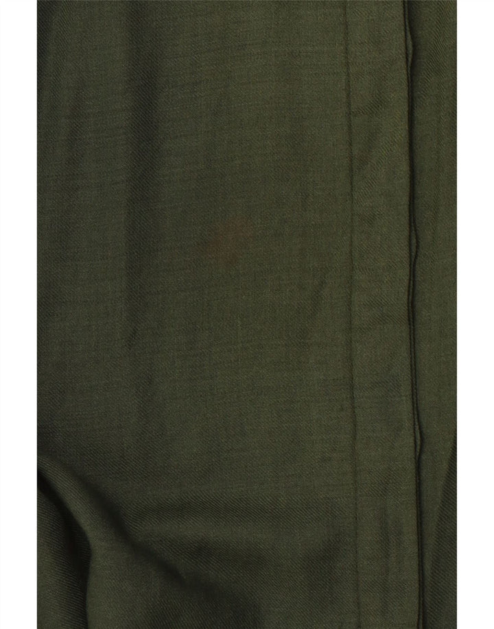 Bluză de cămașă militară pentru femei PANCALDI & B UK 14 verde mediu Colorblock