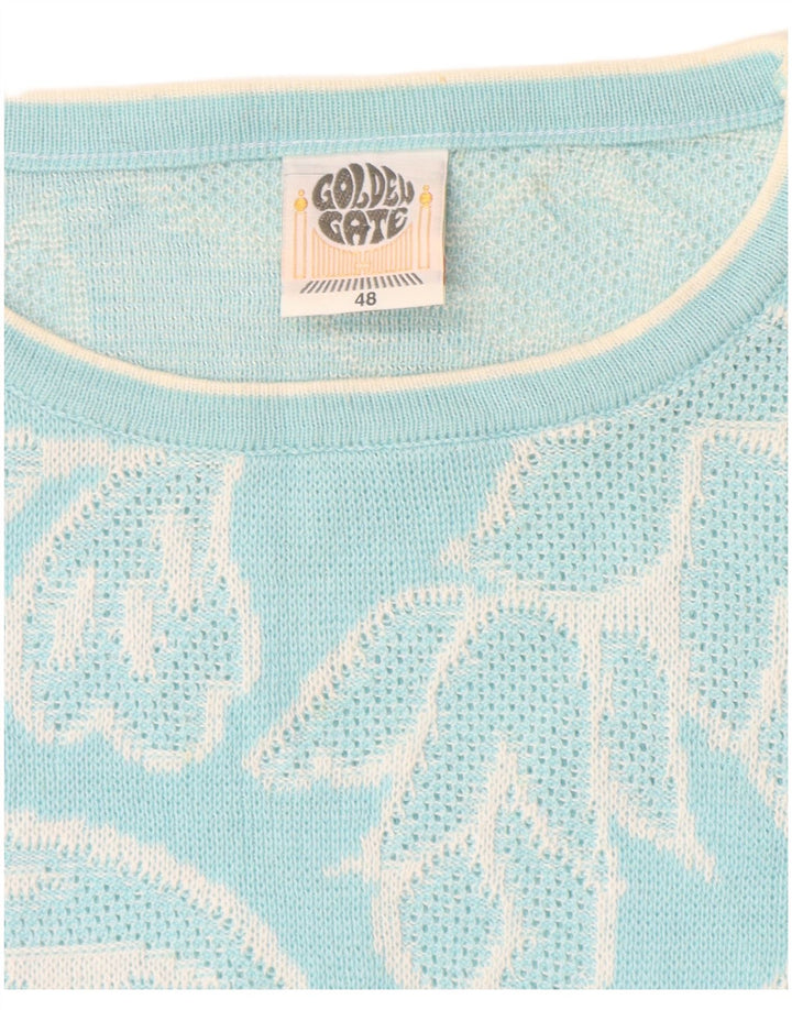 Pulover pentru damă GOLDEN GATE cu gât crew pulover IT 48 XL Albastru Floral