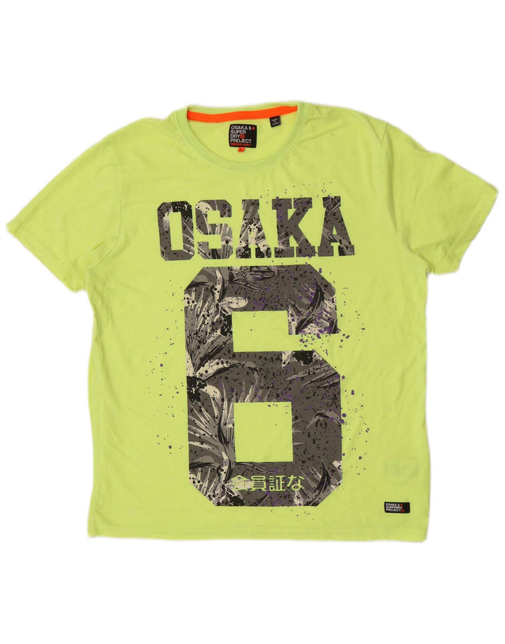 Tricou grafic Osaka Superdry pentru bărbați, 2XL, poliester verde