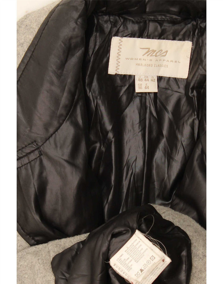 Jachetă Blazer pentru femei Marlboro Classics UK 16, mare, gri Colorblock