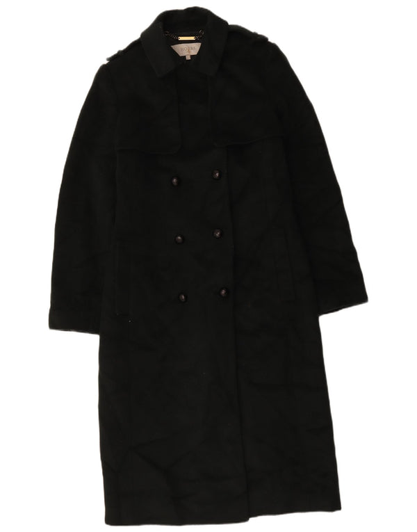 Hobbs Womens Military Double Breasted Coat UK 12 Medium Green Wool