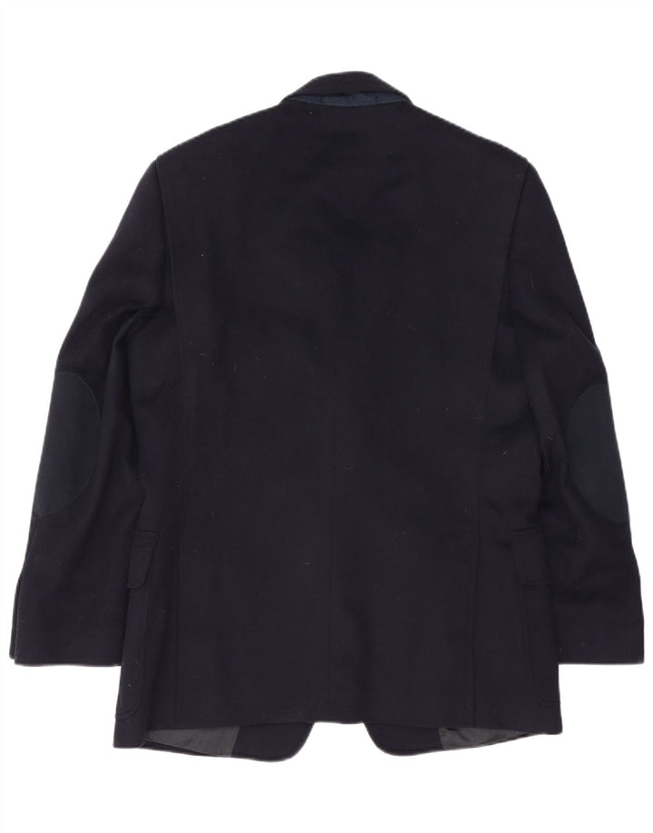 Jachetă vintage pentru bărbați cu 2 nasturi IT 48 Medium Bluemarin Lână virgină