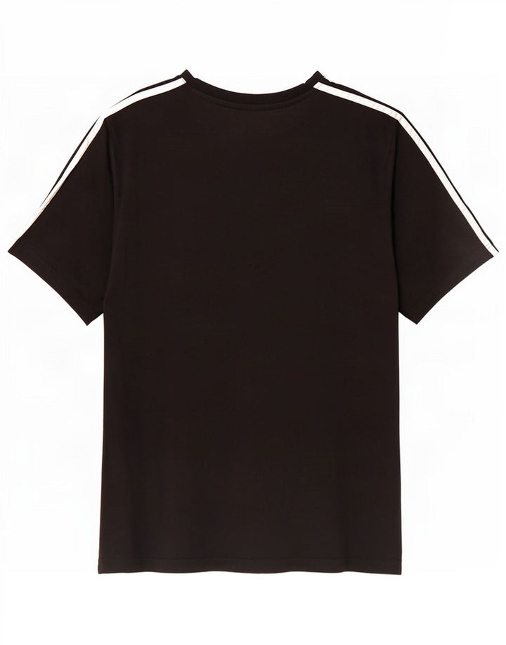 Tricou pentru bărbați Adidas Top Mediu Negru Bumbac