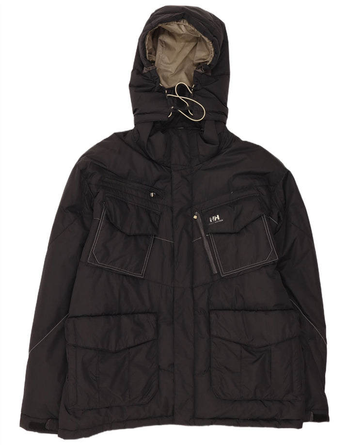 Jachetă căptușită cu glugă pentru bărbați Helly Hansen UK 42 XL Nylon negru