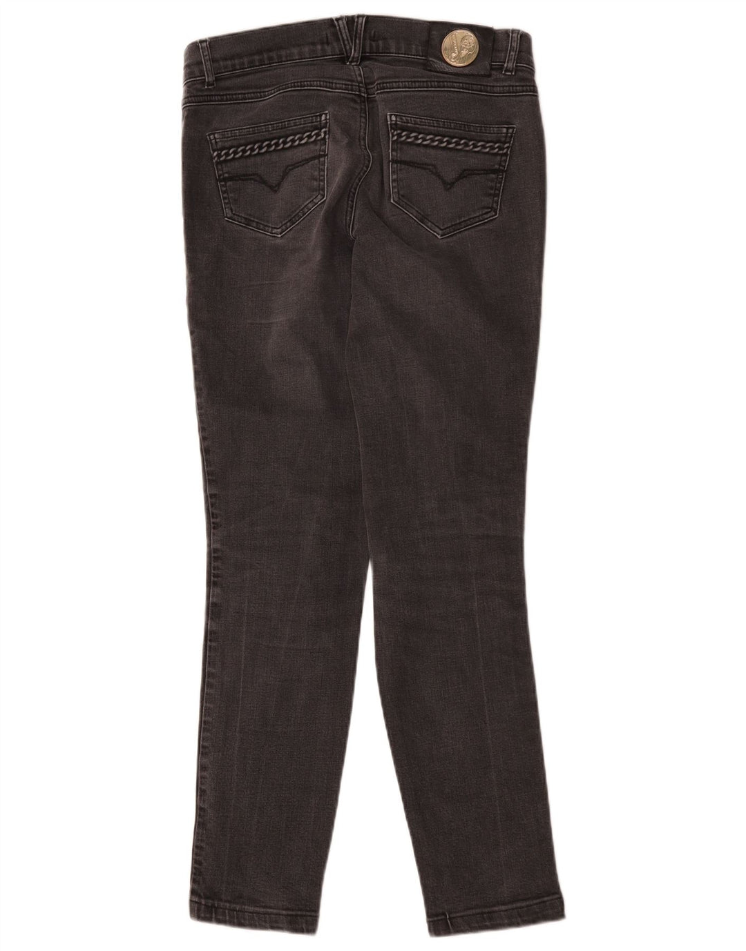 Blugi slim pentru femei Versace IT 42 Medium W30 L29 Bumbac gri