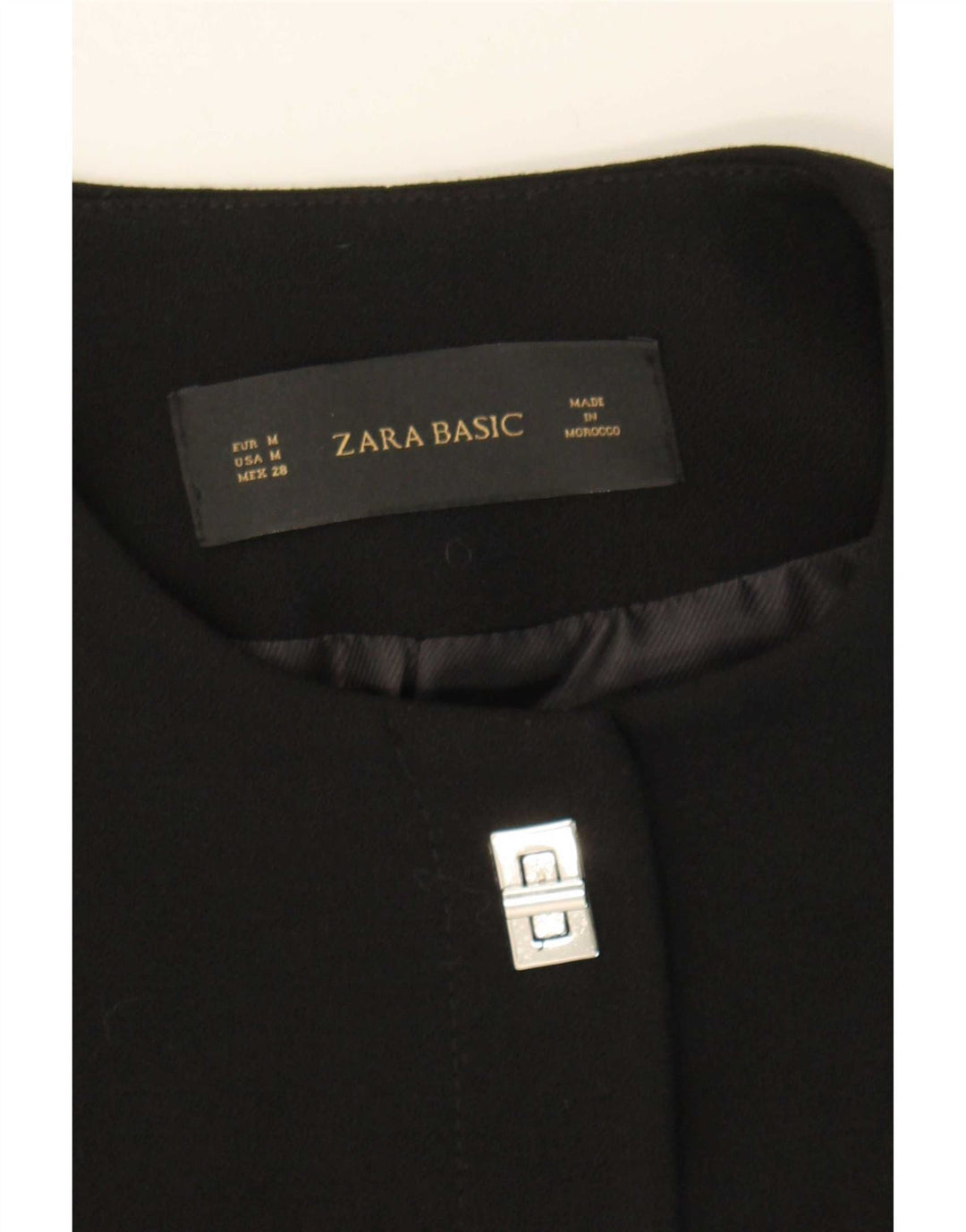 Jachetă pentru femei Zara cu 1 nasture, UK 12 Medium Negru