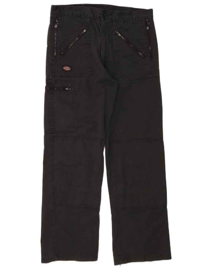 Pantaloni cargo dritti pentru bărbați Dickies W30 L29 Poliester negru