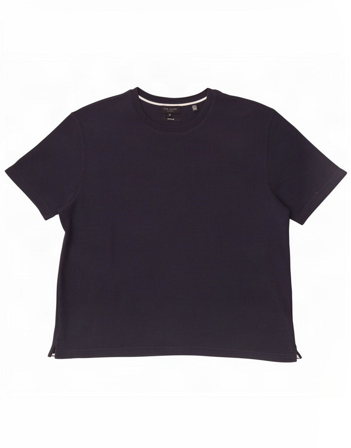 Tricou Ted Baker pentru bărbați, cu croiala normală, mărime top 5 XL, bumbac bleumarin