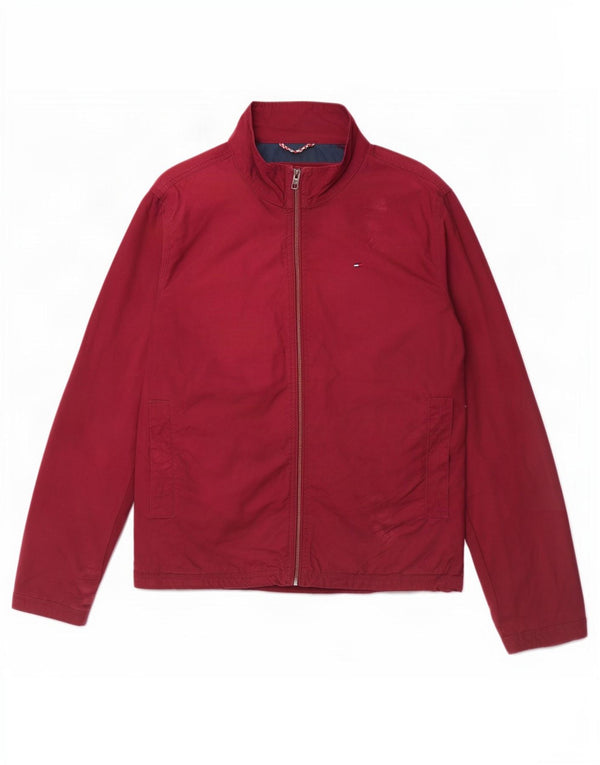 Bomber Tommy Hilfiger pentru bărbați UK 38 Medium Burgundy Bumbac