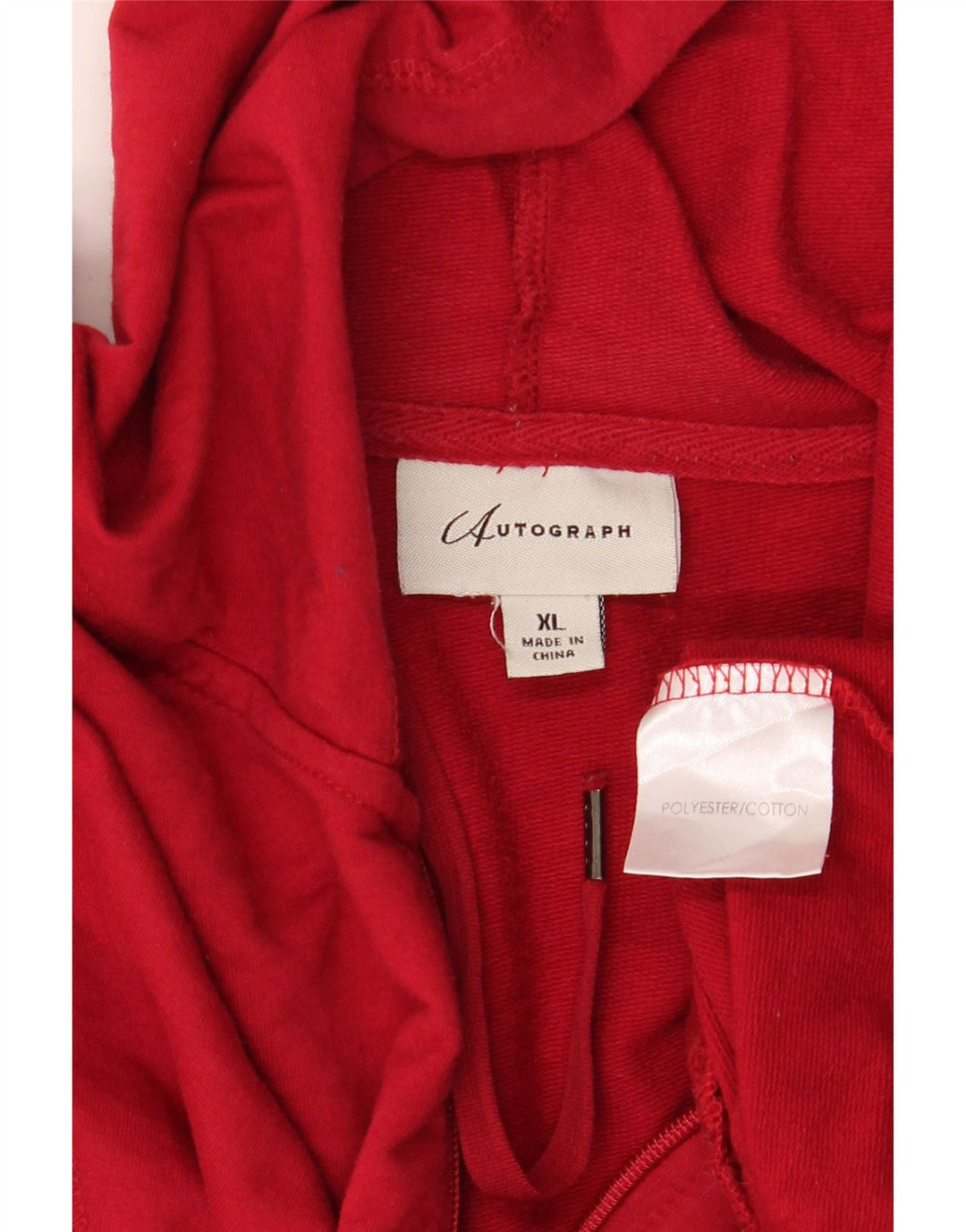 Pulover pentru bărbați Marks & Spencer Autograph, cu fermoar, poliester roșu XL