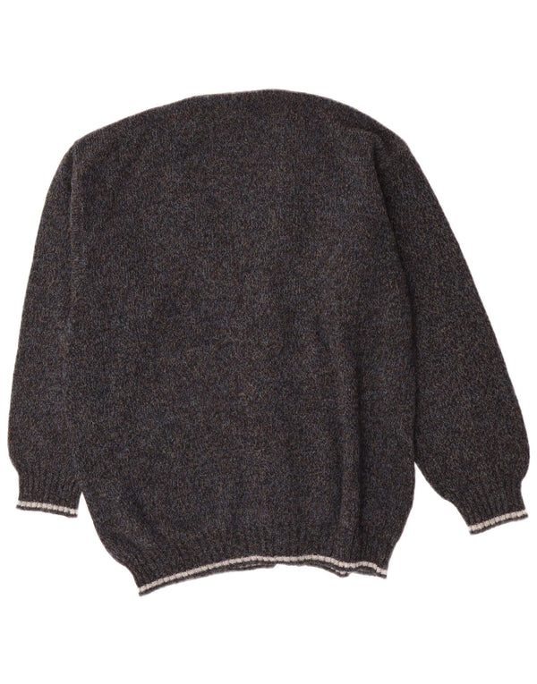 Pulover Cardigan Vintage pentru bărbați IT 54 XL Lână gri