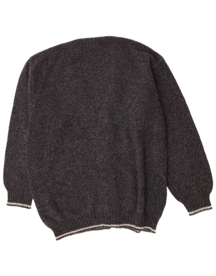 Pulover Cardigan Vintage pentru bărbați IT 54 XL Lână gri