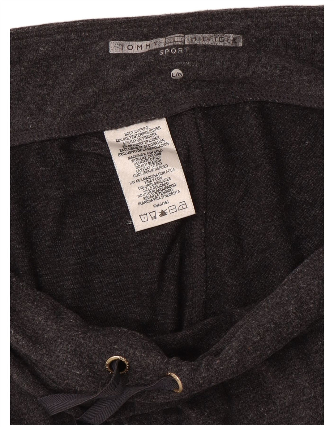 Pantaloni de trening pentru femei Tommy Hilfiger Pantaloni de jogging UK 16 Large Gri