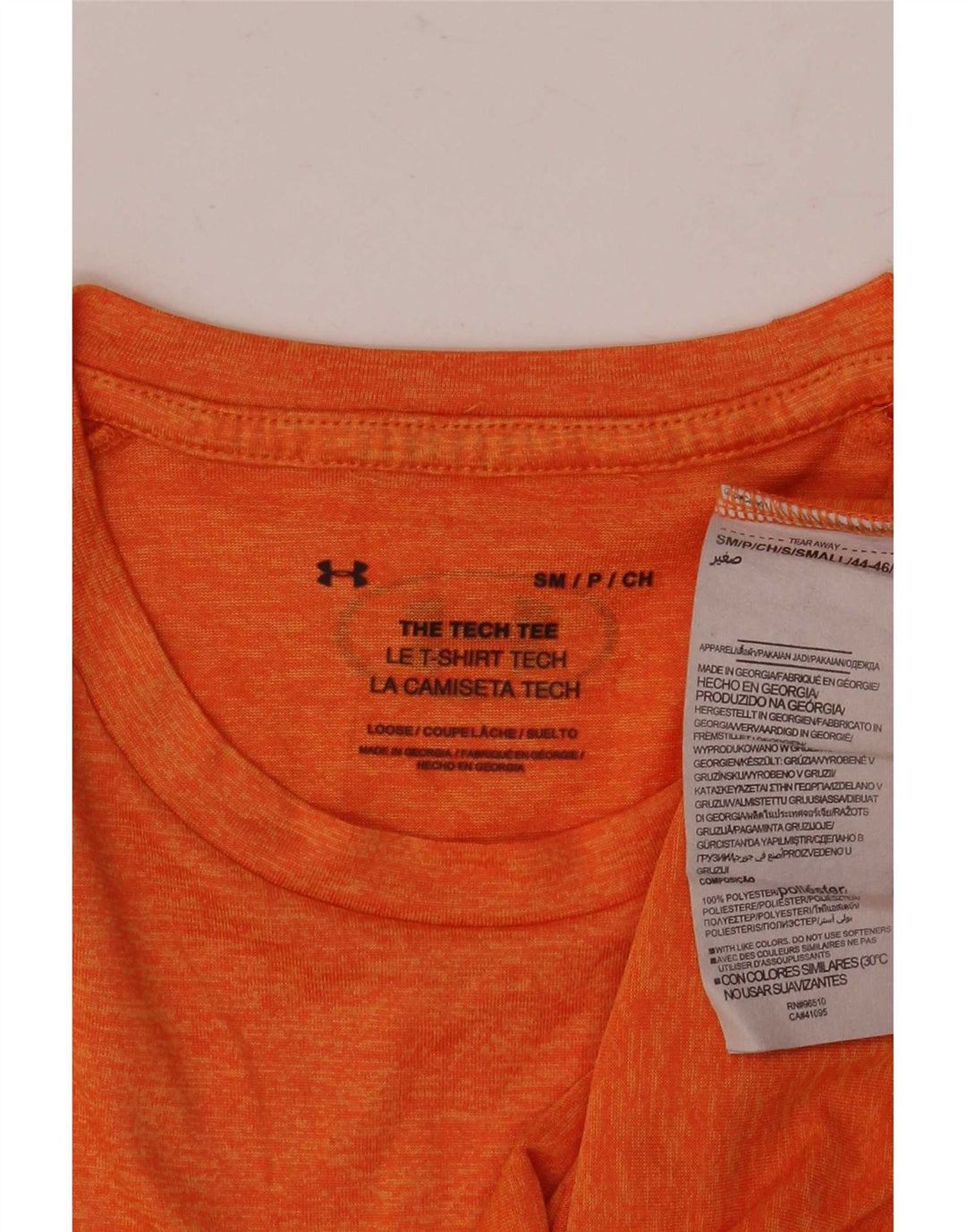Tricou Under Armour pentru bărbați The Tech Tee Top mic poliester portocaliu