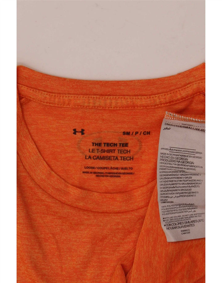 Tricou Under Armour pentru bărbați The Tech Tee Top mic poliester portocaliu