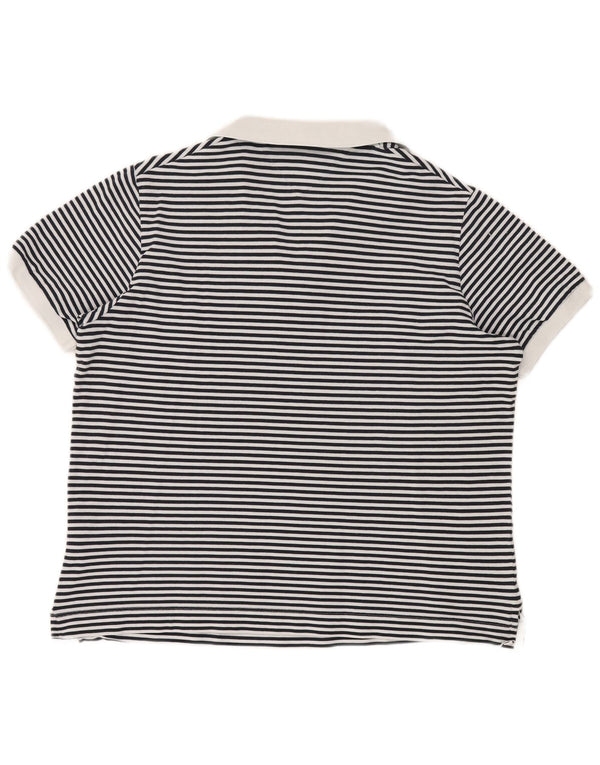 TOMMY HILFIGER Tricou polo pentru femei UK 20 2XL Bleumarin cu dungi Nautic