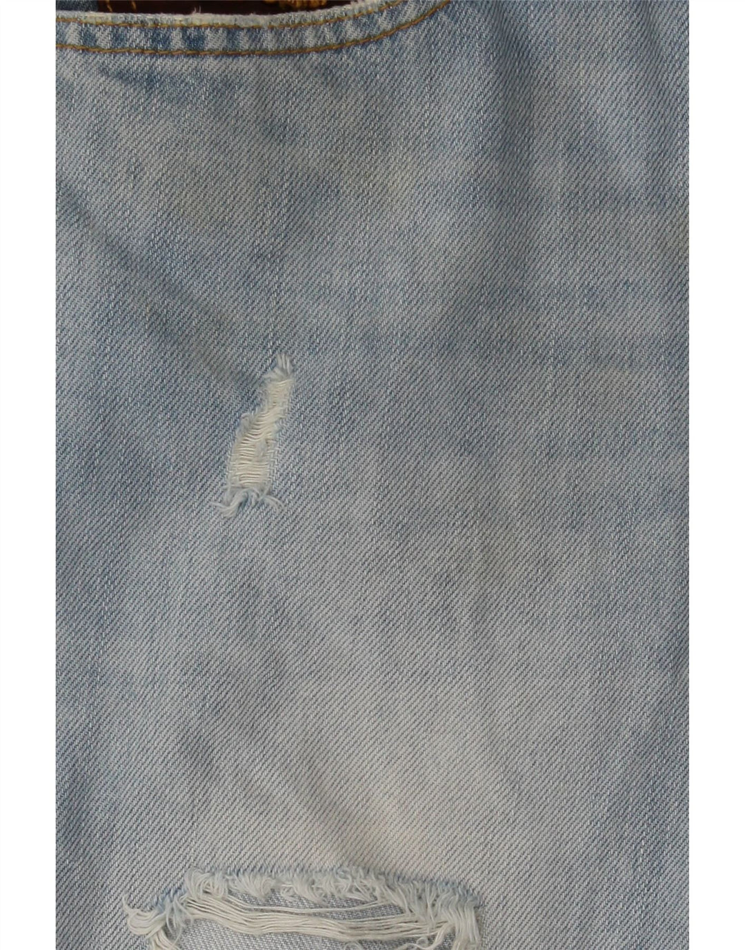 Uniformă Pantaloni scurți din denim învechit pentru bărbați W30, bumbac albastru mediu