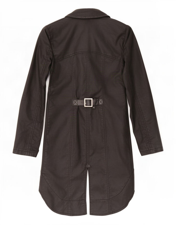 Frac vintage pentru femei UK 6 XS bumbac negru