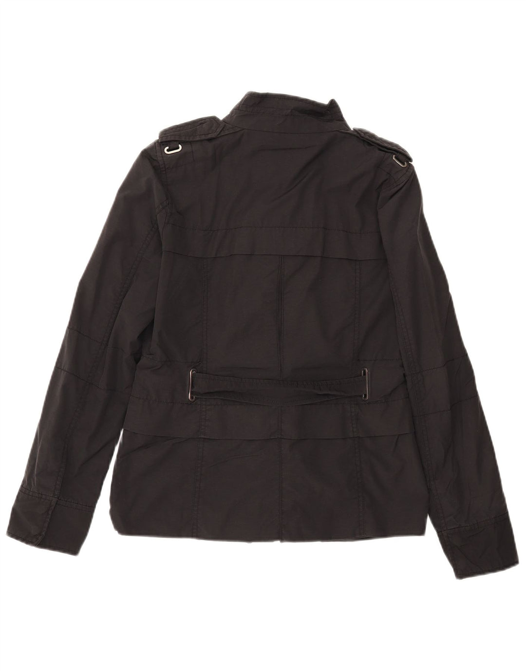 Jachetă militară Zara pentru femei UK 12 Medium Black