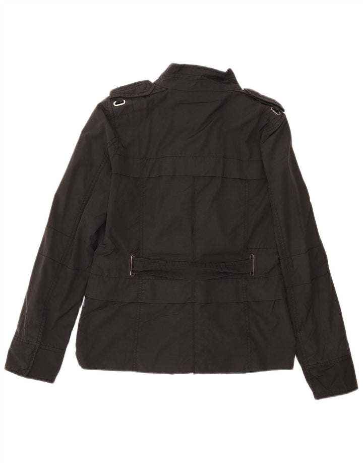 Jachetă militară Zara pentru femei UK 12 Medium Black