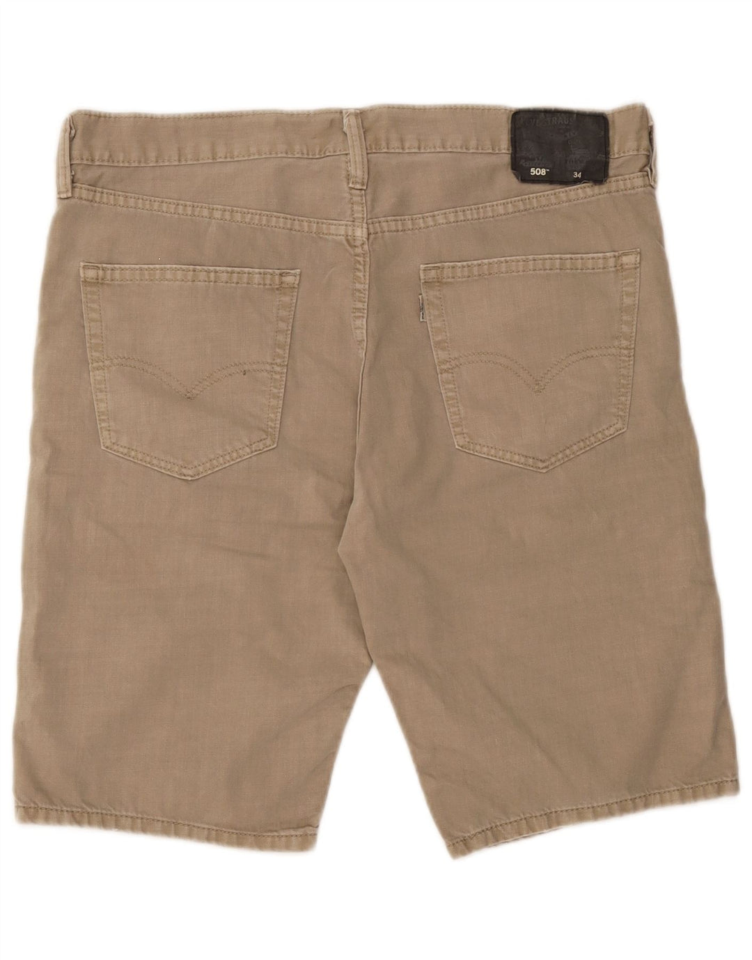 Pantaloni scurți Levi's 508 Denim W34 Large Beige Bumbac