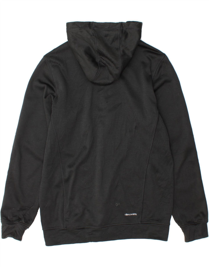 ADIDAS Mens Climawarm Zip Hoodie Sweater Medium Black Polyester Vintage Adidas and Second-Hand Adidas from Messina Hembry 