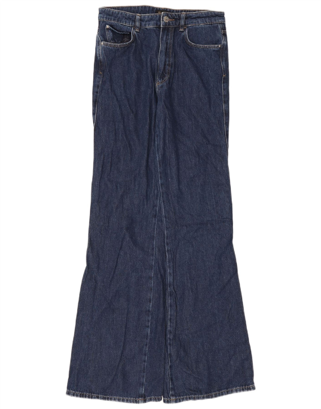 Massimo Dutti Blugi evazați pentru femei EU 38 Mici W28 L34 Bumbac bleumarin