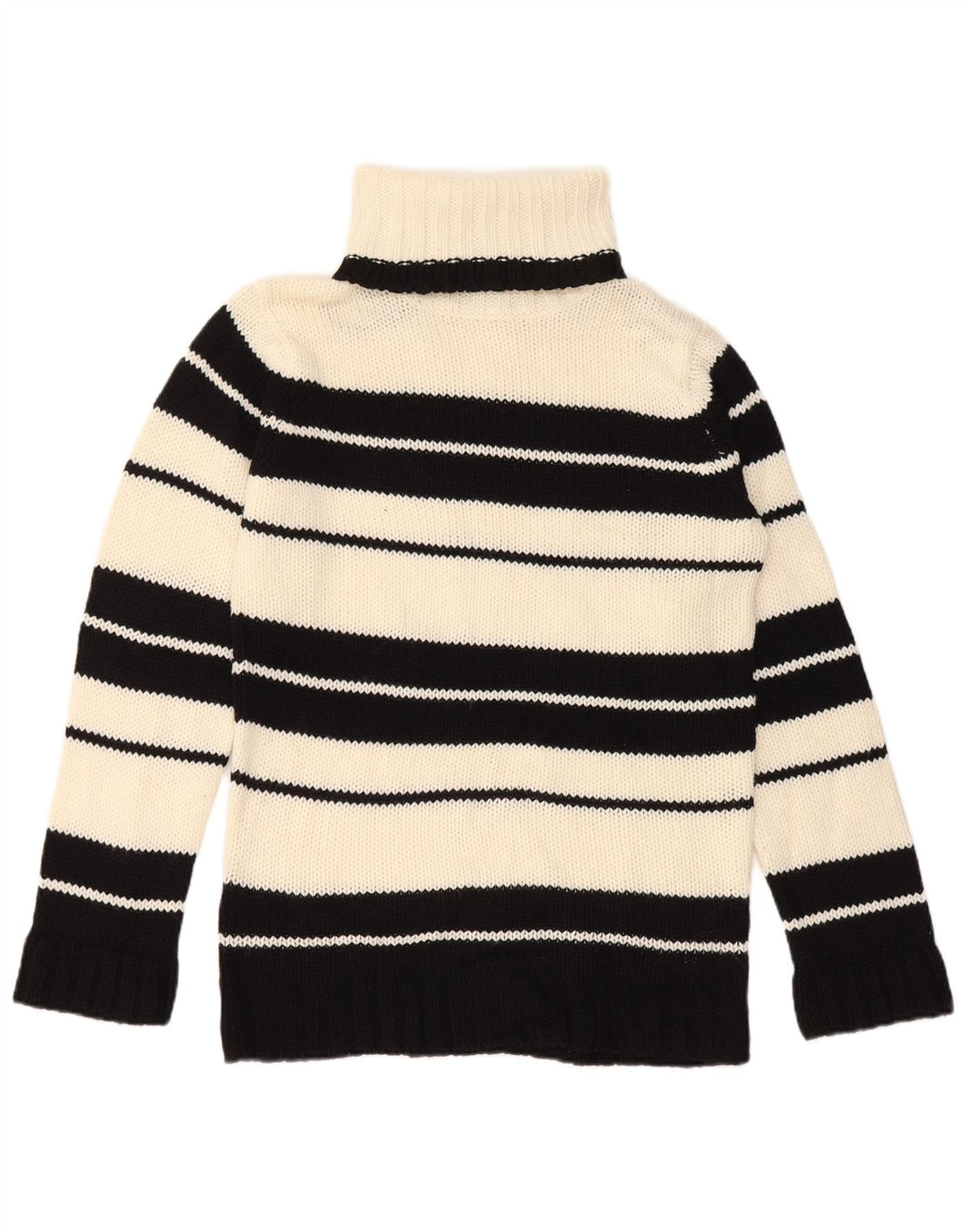Pulover pentru femei OKAY cu gât rulat EU 40 Medium Negru cu dungi