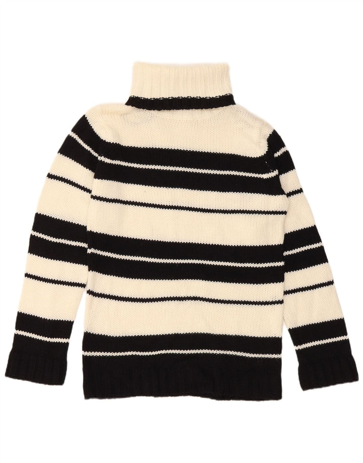 Pulover pentru femei OKAY cu gât rulat EU 40 Medium Negru cu dungi