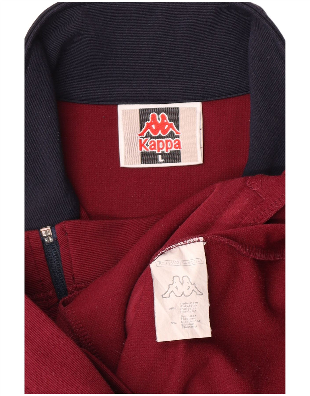 Jachetă de trening Kappa pentru femei UK 14 mare, maro, poliester color bloc