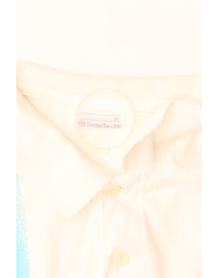 SERGIO TACCHINI Tricou Polo Bărbați EU 52 Mare Cu dungi Albe