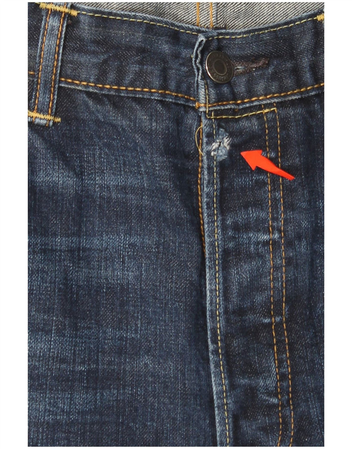Blugi drepti pentru bărbați LEVI'S 501 W36 L30 bumbac bleumarin