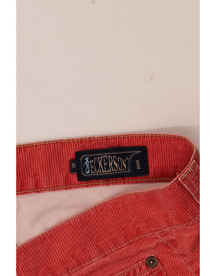 Pantaloni casual drepti pentru bărbați JECKERSON W36 L34 roșii