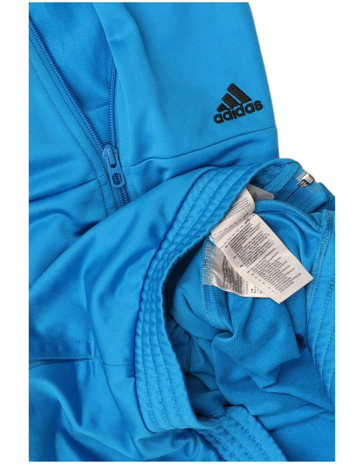 Jachetă de top pentru trening grafic ADIDAS pentru bărbați, poliester albastru mic