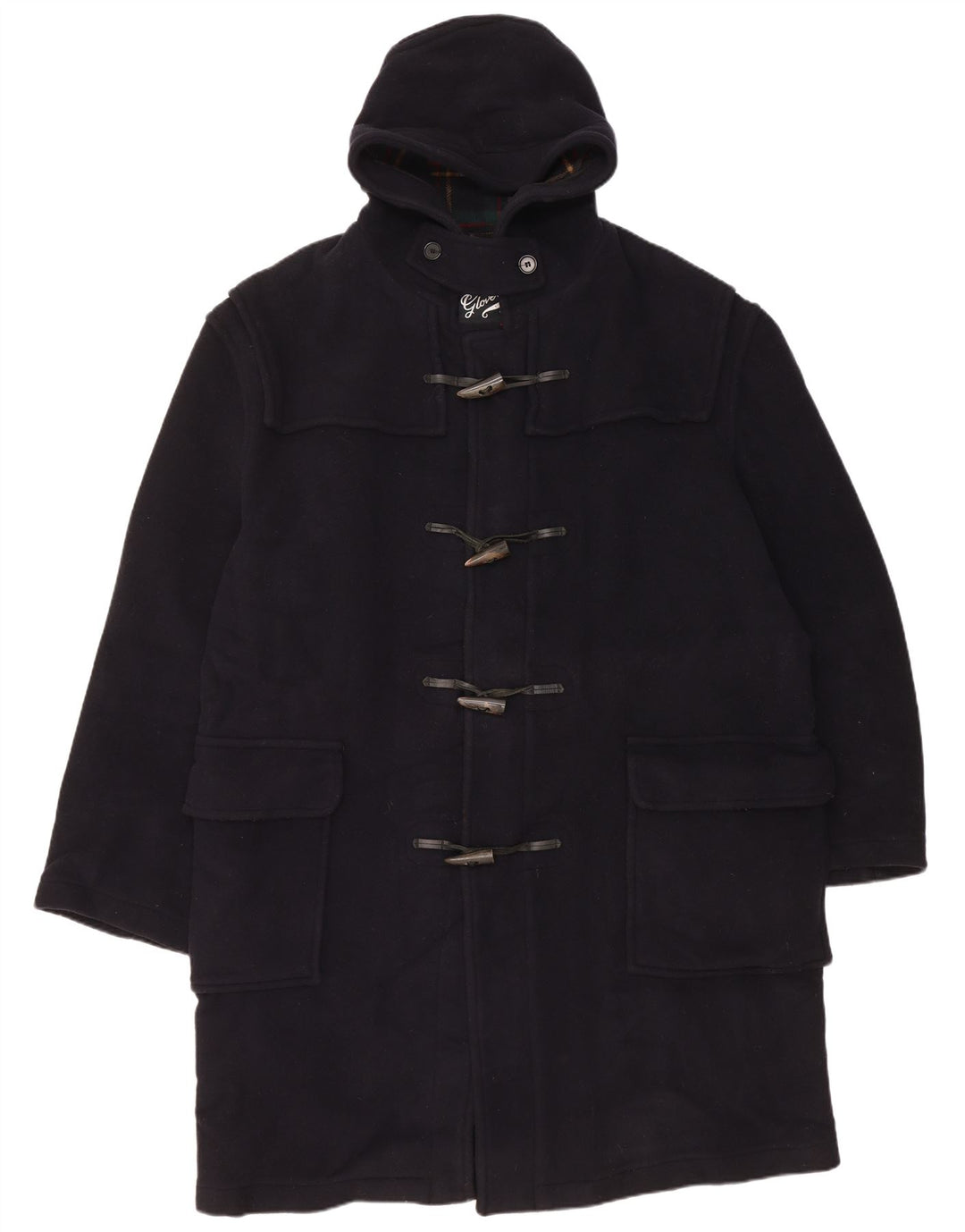 GLOVERALL Manson cu glugă pentru bărbați UK 46 3XL Lână bleumarin