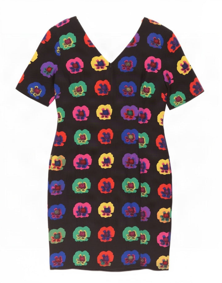 Rochie pentru femei Laurel EU 40 Mătase florală neagră medie