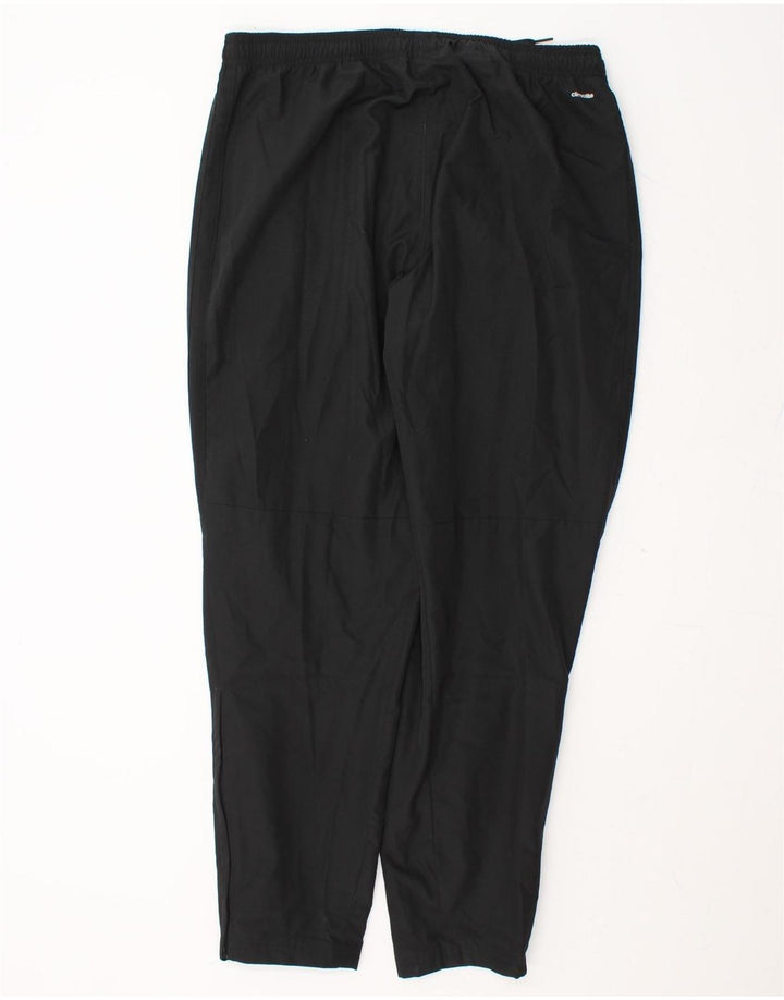ADIDAS Mens Climalite Graphic Tracksuit Trousers Large  Black Polyester Vintage Adidas and Second-Hand Adidas from Messina Hembry 