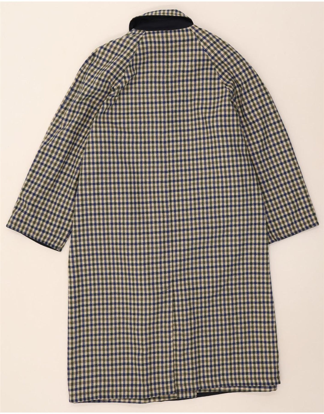 Palton reversibil vintage pentru femei IT 42 Poliester bleumarin mediu