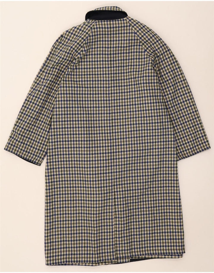 Palton reversibil vintage pentru femei IT 42 Poliester bleumarin mediu